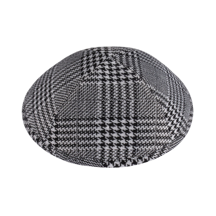 Houndstooth Kippah – Black White Yarmulke