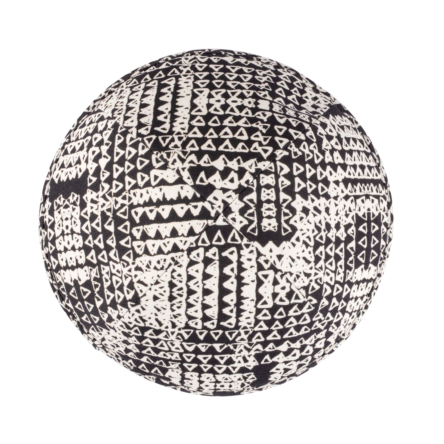 Yarmulka Kippah - side view showing six-panel design