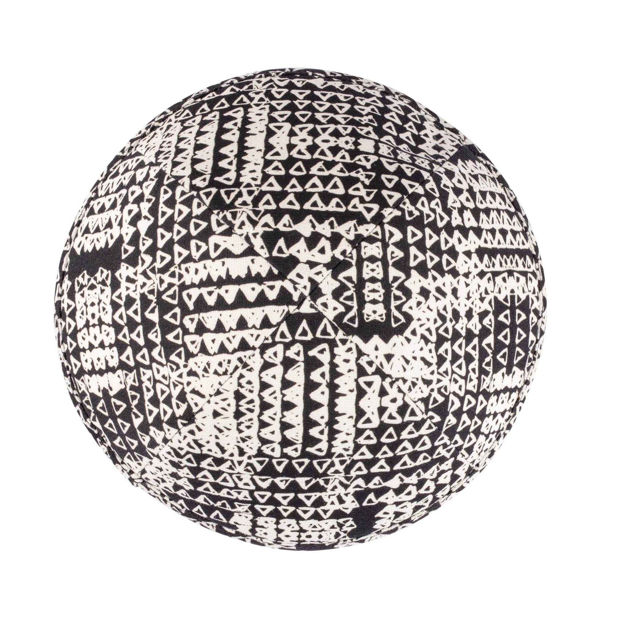 Yarmulka Kippah - side view showing six-panel design
