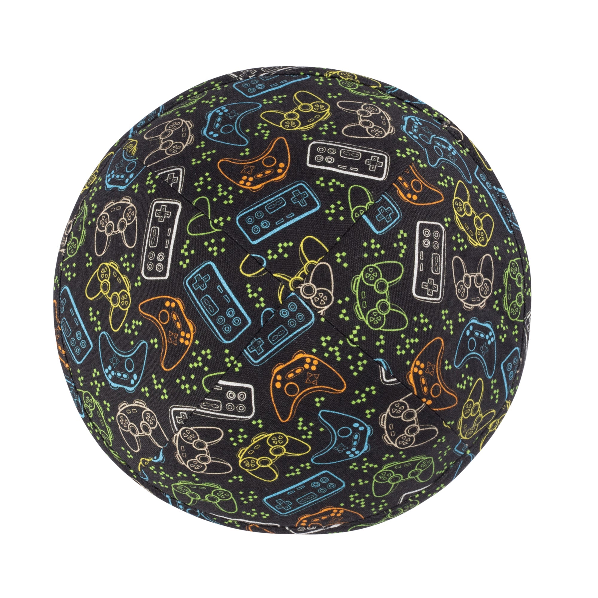 Yarmulka Kippah - side view showing six-panel design
