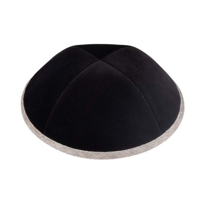 Black Velvet Kippah for Bar Mitzvah - iKippah by Judaica Square