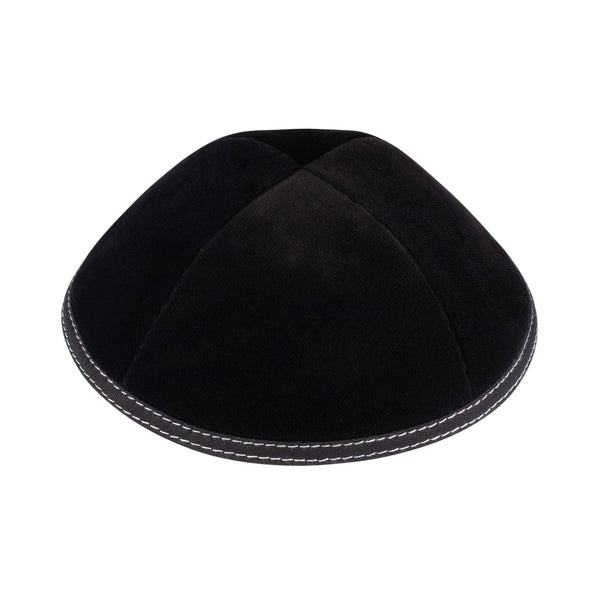 Black Velvet Kippah for Bar Mitzvah - iKippah by Judaica Square