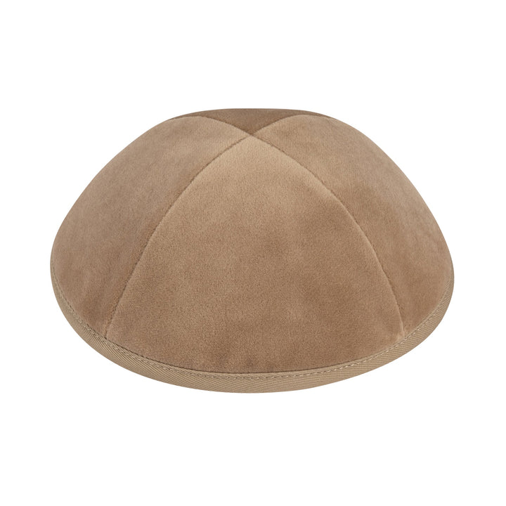 Camel Velvet Kippah / Yarmulke