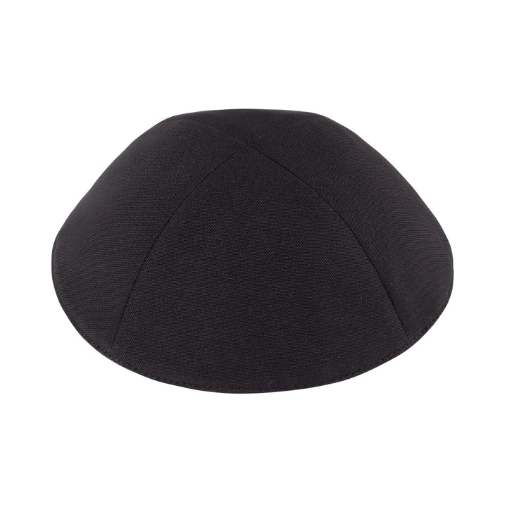Black Terylene Kippah — 4-Part & 6-Part Yarmulke