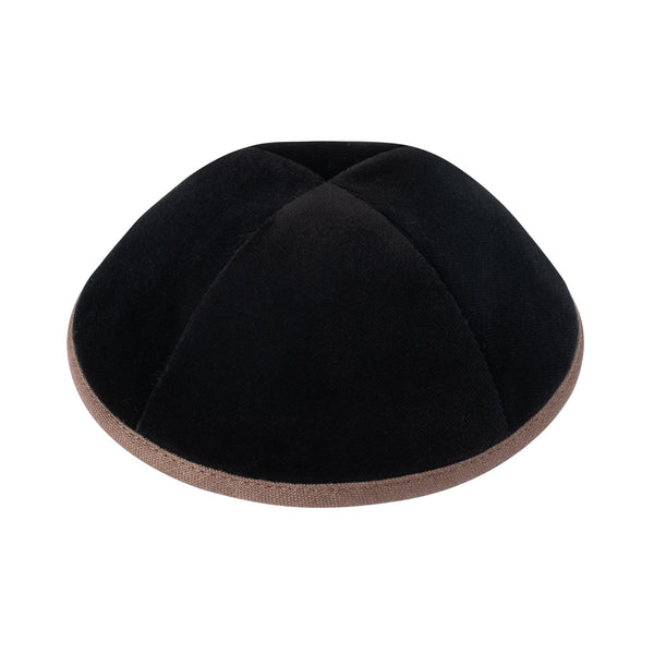 Black Velvet Kippah for Bar Mitzvah - iKippah by Judaica Square
