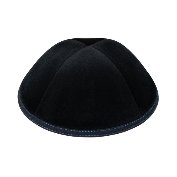 Black Velvet Kippah for Bar Mitzvah - iKippah by Judaica Square