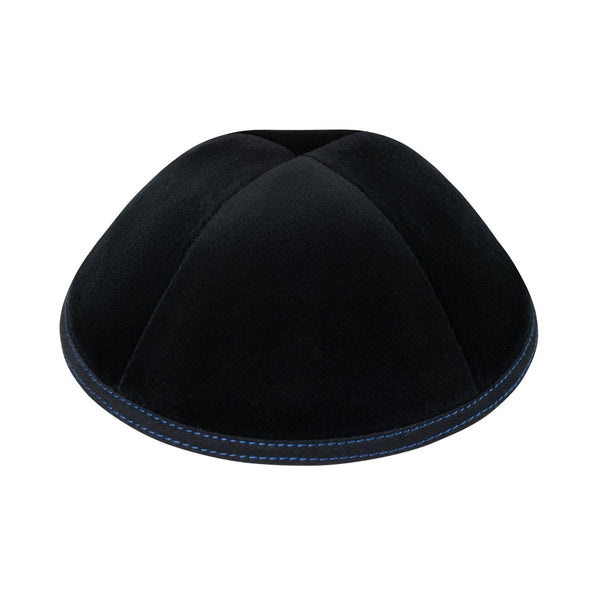 Black Velvet Kippah for Bar Mitzvah - iKippah by Judaica Square