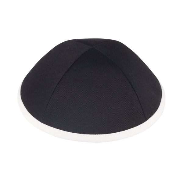Black Cotton Kippah for Boys - iKippah by Judaica Square