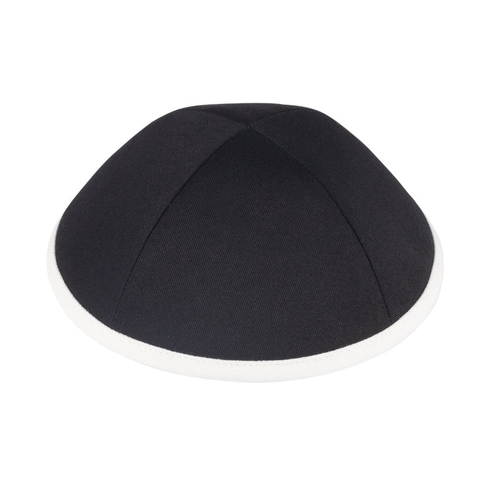 Black Cotton Kippah for Boys - iKippah by Judaica Square