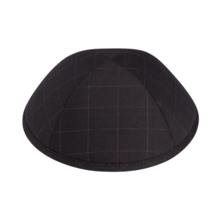 Checker Kippah – Black Yarmulke