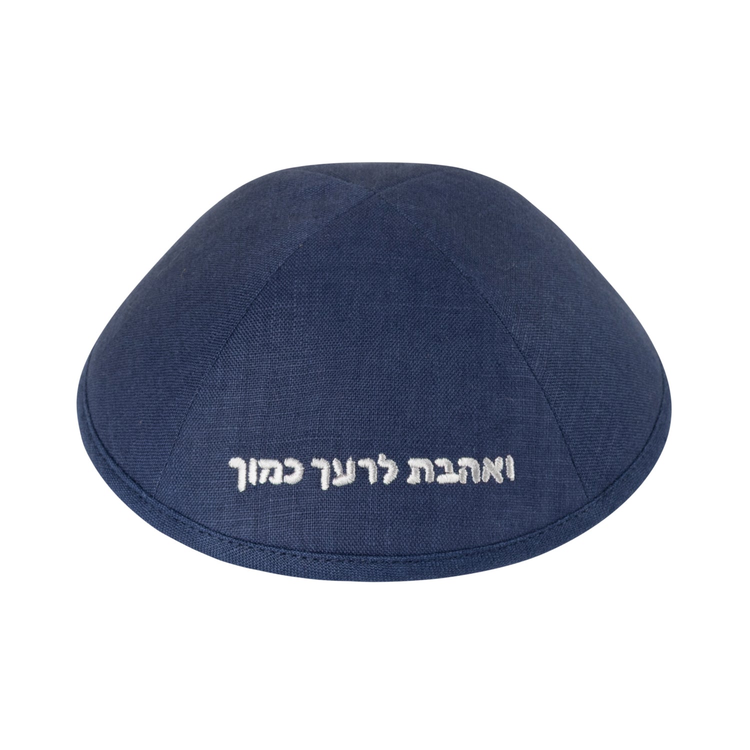Yarmulka Kippah - side view showing six-panel design