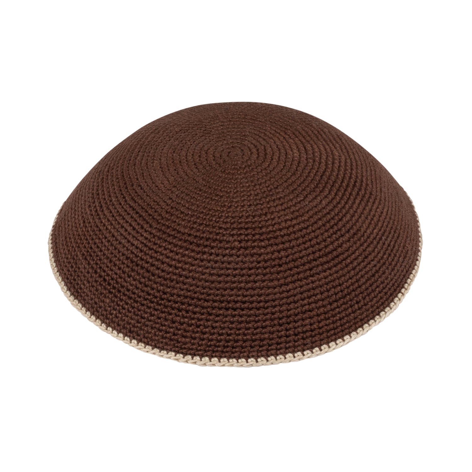 Knit Kippah - top view by iKippah