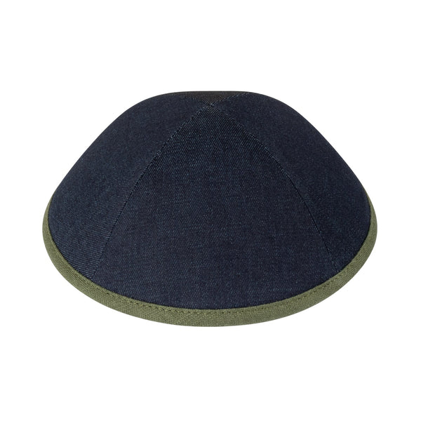 Navy Denim Kippah for Boys - iKippah by Judaica Square