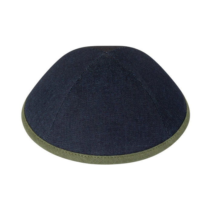 Navy Denim Kippah for Boys - iKippah by Judaica Square