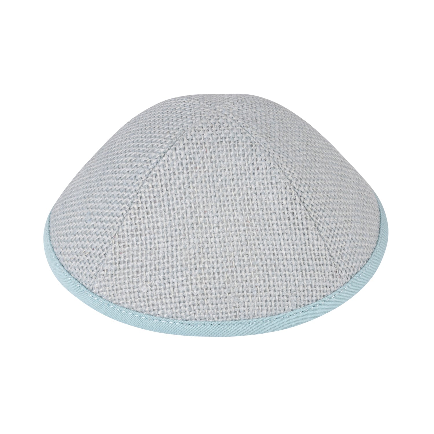 Blue Burlap Kippah - iKippah by Judaica Square