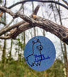 Happy Llamakah wooden llama ornament with acrylic beads and wire | Judaica Square Lakewood