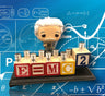 Albert Einstein menorah — collector Einstein figure with wooden alphabet blocks | Judaica Square Lakewood