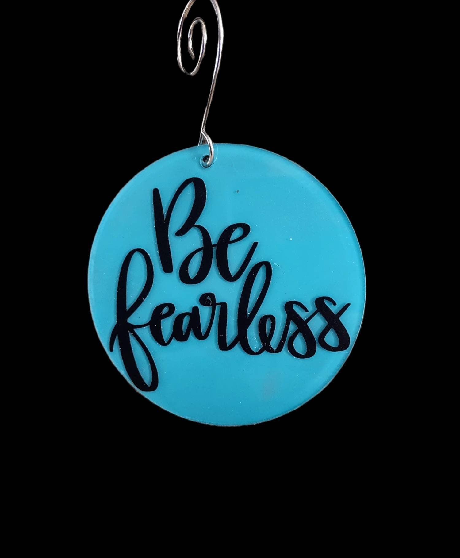 Clear acrylic ornaments lettered with encouraging vinyl sayings | Judaica Square Lakewood (view 5)