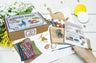 Dinosaur menorah craft kit — wooden Menorasaurus pieces with paint and decorative materials | Judaica Square Lakewood