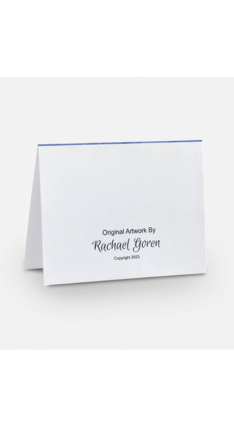 Mother and child note card — I'll Hold You painted glass art | Judaica Square Lakewood (view 2)