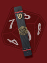 D20 dice mezuzah case — black wood case with Dungeons and Dragons die and rhinestones | Judaica Square Lakewood