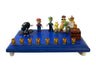 Super Mario Menorah — Mario and friends figures on painted wood base | Judaica Square Lakewood