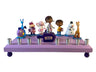 Doc McStuffins menorah — Disney toy doctor figures on a 10-inch painted plaque | Judaica Square Lakewood