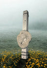Geode mezuzah case — aluminum with quartz pendant and rhinestones | Judaica Square Lakewood
