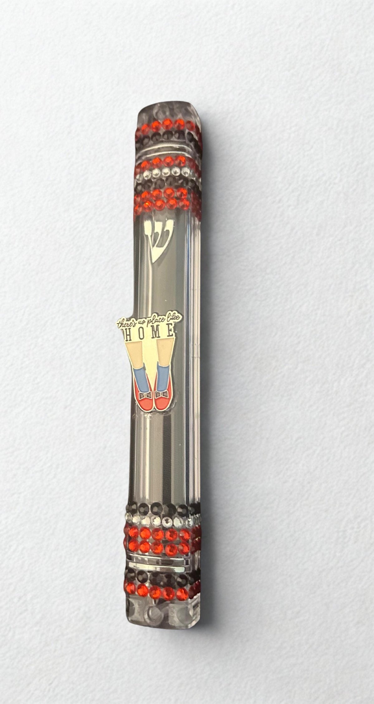 There is No Place Like Home mezuzah case — Wizard of Oz sparkle in three styles | Judaica Square Lakewood (view 4)