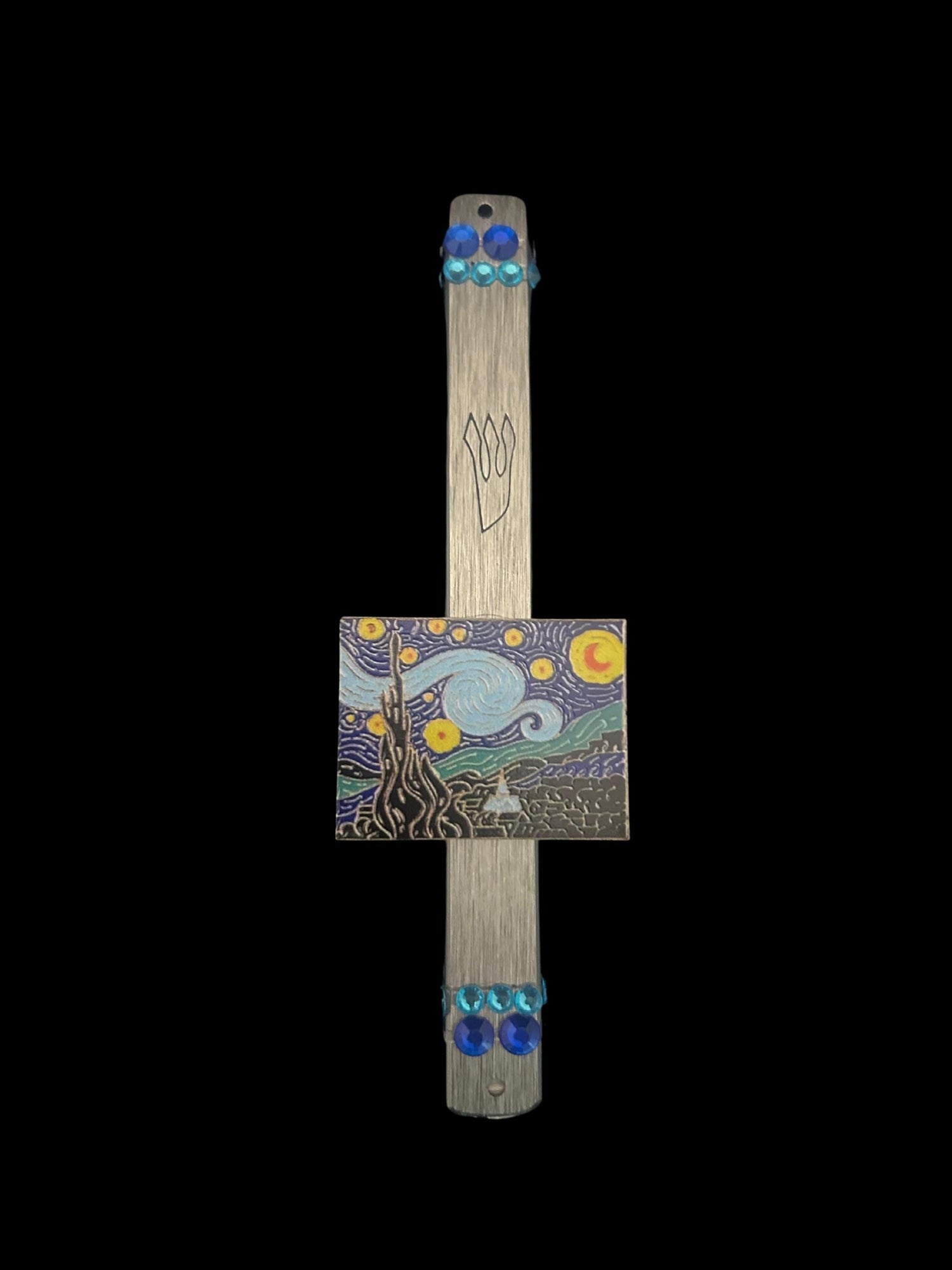 Van Gogh mezuzah collection — wood, aluminum and acrylic cases | Judaica Square Lakewood (view 4)
