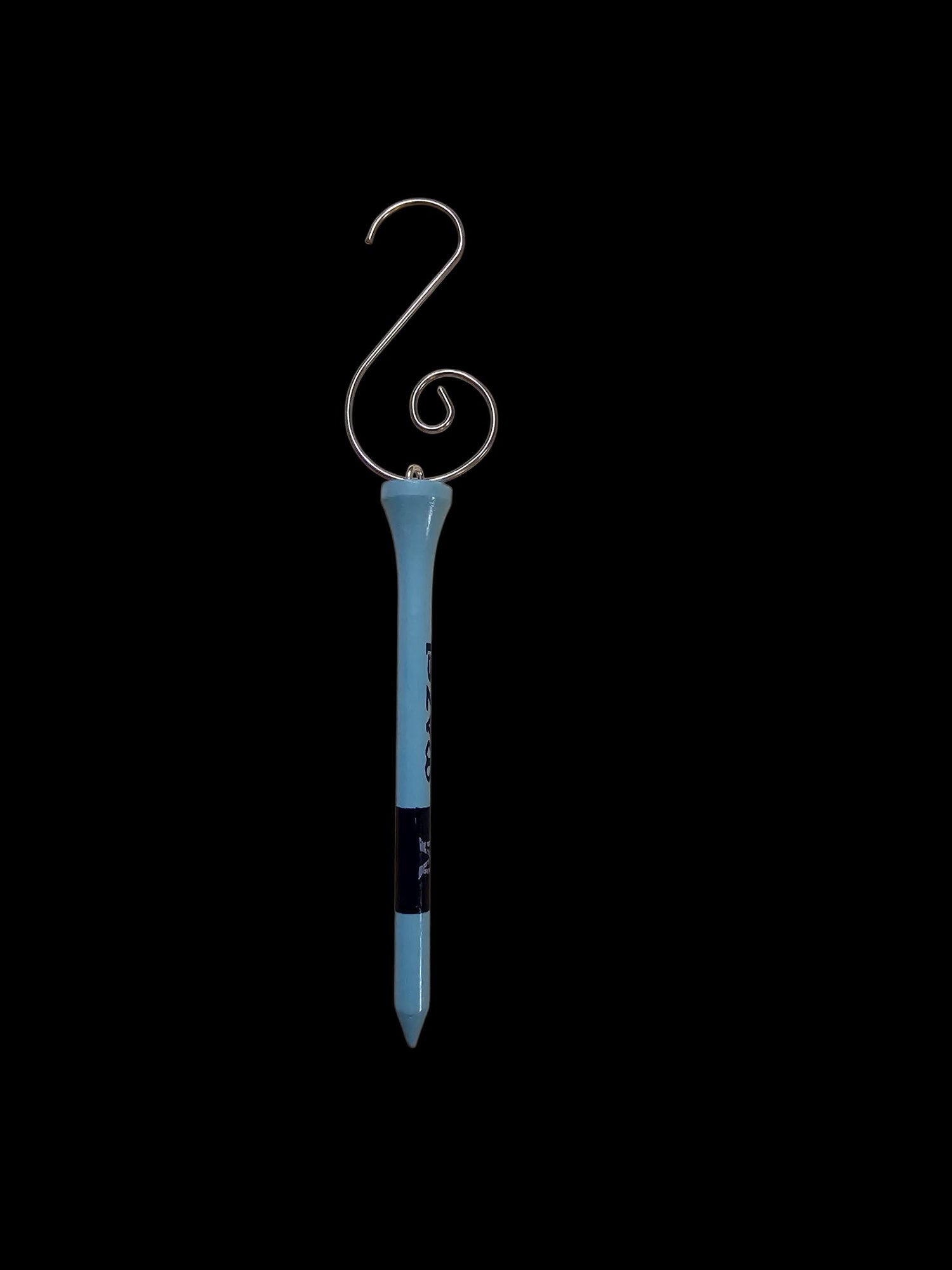 Mazel Tee golf tee ornament five inches long with hanging hook | Judaica Square Lakewood (view 2)