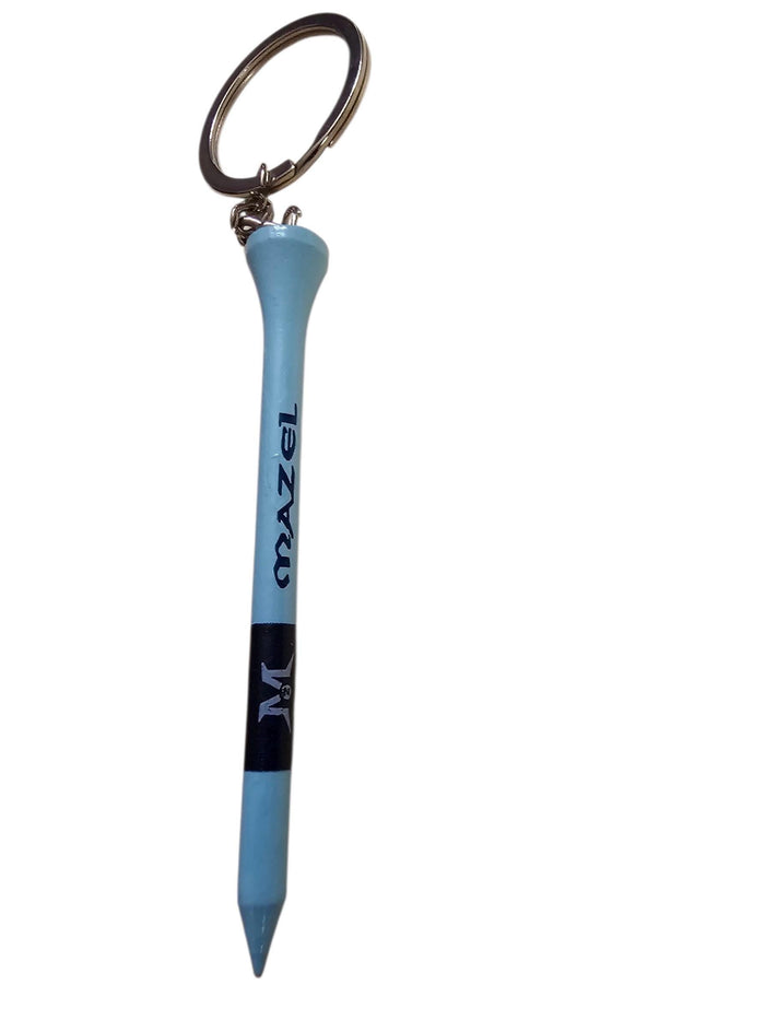 Mazel Tee golf keychain — six inch golf tee on a key ring | Judaica Square Lakewood