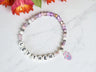 Let Them / Let Me beaded bracelet — letter beads with crystal and enamel charms on elastic | Judaica Square Lakewood (view 4)