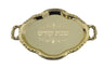 12 in pack Gold Oval Trays 3"x2" — Shabbos Candlesticks