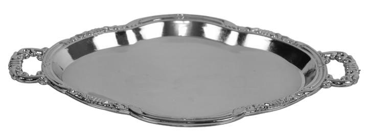 12 in pack Silver Oval Trays 3"x2" — Serving Tray (A&M Judaica)