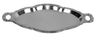 12 in pack Silver Oval Trays 3"x2" — Serving Tray