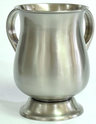 Washing Cup Stainless Steel Pewter Color — Netilas Yadayim Cup