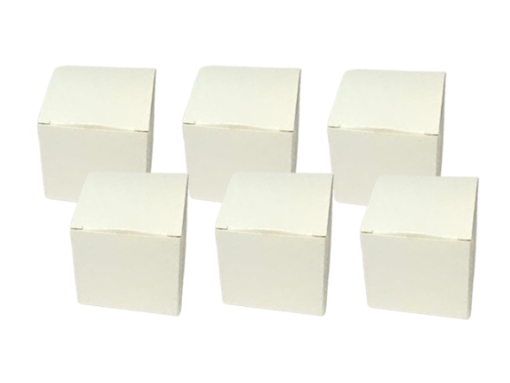 White Box 2x2x2" - 6 pcs — Judaica Decor
