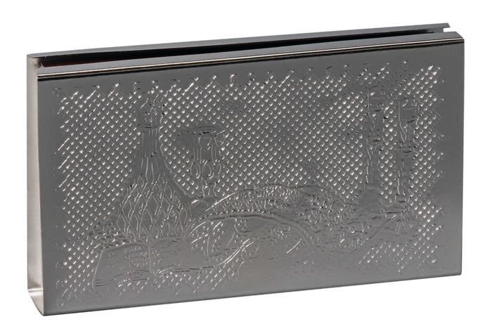 Silver Match Box for Long Matches 925 Silver Coated (matches Included) — Match Holder, item 57143
