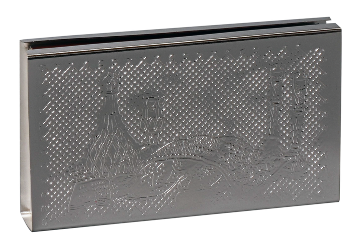 Silver Match Box for Long Matches 925 Silver Coated (matches Included) — Match Holder, item 57143 (A&M Judaica)