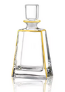 Glass Wine Decanter with Gold Design 26 Oz., item 55026