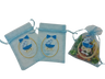 Light Blue Bot Organza Bag - 10pcs — Gift Packaging