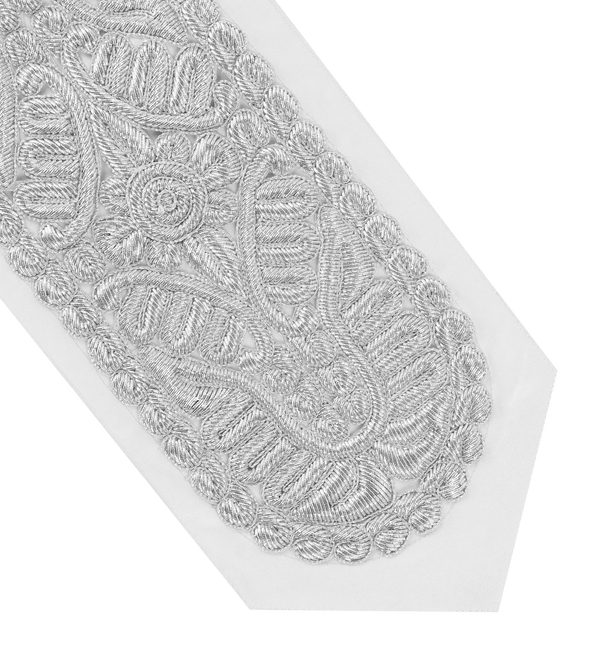 Gifluchten wired-style silver 5.5-inch atarah for tallis