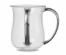 Acrylic Wash Cup with Silver Metallic Handles 5" — Netilas Yadayim Cup