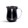 Acrylic Wash Cup Black with Clear Handles 5" — Netilas Yadayim Cup