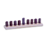 Strip Menorah Enamel Finish Purple 9/14 X 2 X 2" — Chanukah Menorah