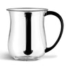 Acrylic Wash Cup Clear with Black Handles 5" ( 6 pcs ) — Netilas Yadayim Cup