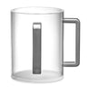 Premium Acrylic Clear Washing Cup - Silver Handle Gray Marble Base — Netilas Yadayim Cup