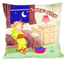 Shema Yisrael Plush Pillow — Girl, 13.5 × 13.5 Inches
