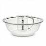Acrylic Wash Cup Set Large Clear with Silver Rim — Netilas Yadayim Cup